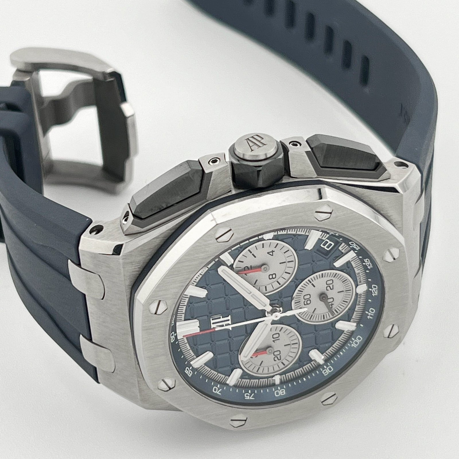 Audemars P1g*et Royal Oak Offshore 26420TI.OO.A027CA.01 Chronograph Titanium Blue Dial