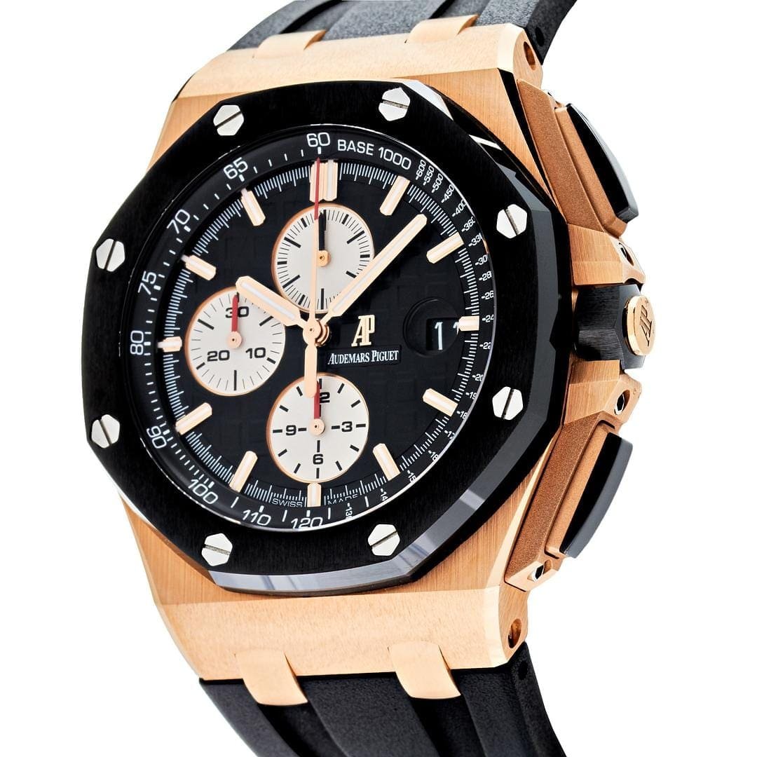 Audemars P1g*et Royal Oak Offshore 26400RO.OO.A002CA.01 Chronograph Rose Gold Black Dial (2012)