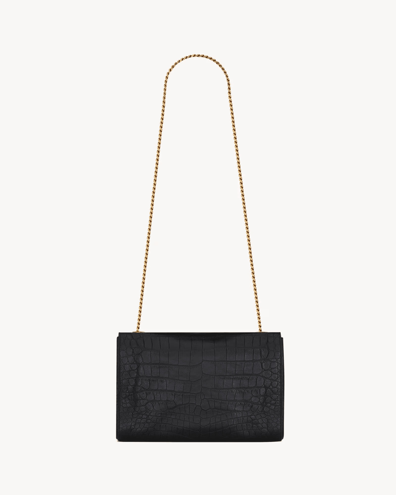Sa1nt Lau*nt REVERSIBLE KATE MEDIUM IN CROCODILE-EMBOSSED LEATHER