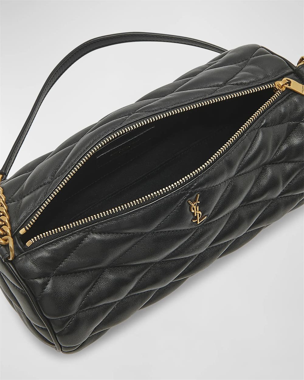 Sa1nt Lau*nt Sade Medium Y51 Tube Shoulder Bag in Quilted Smooth Leather