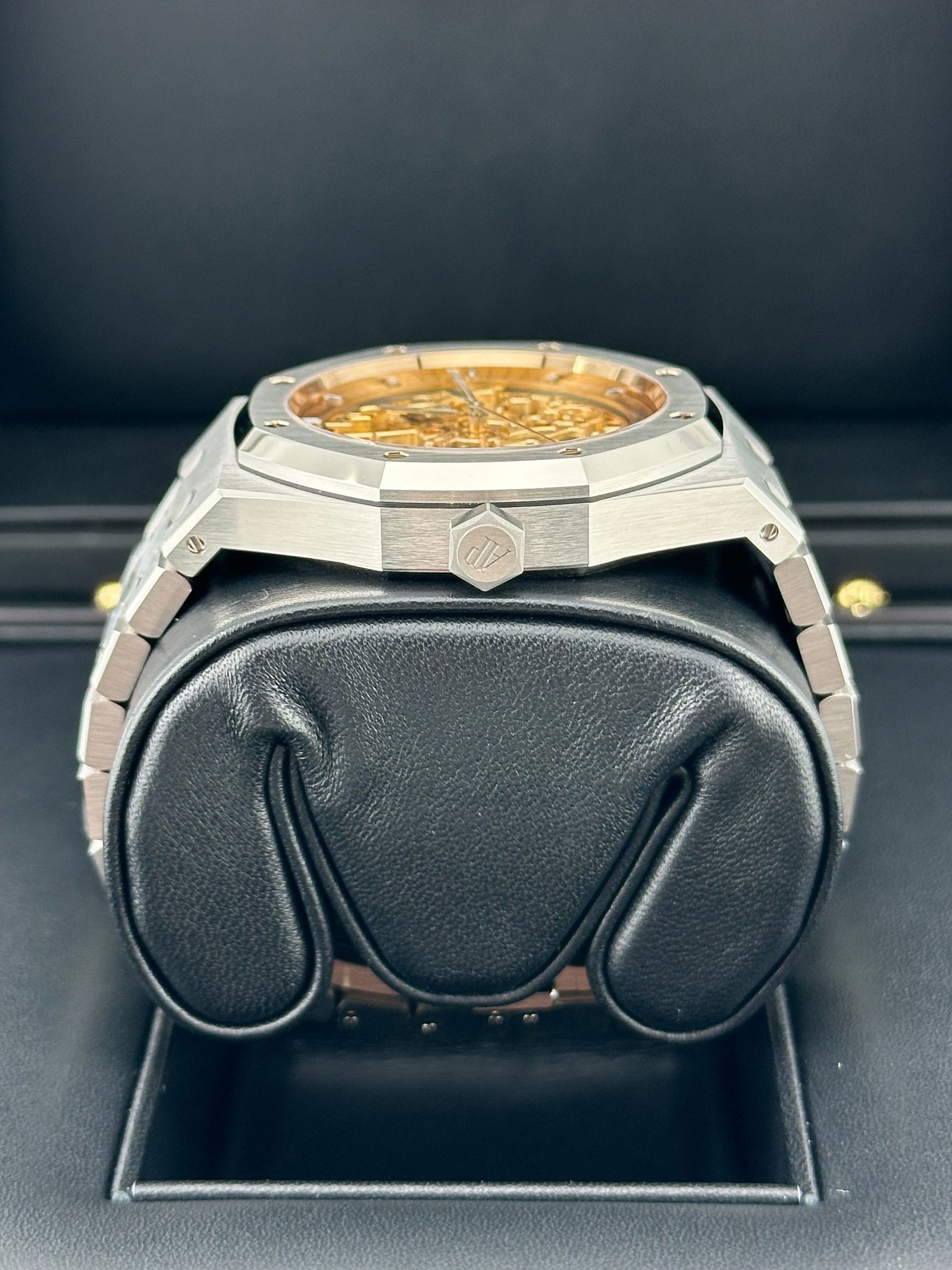 Audemars P1g*et Royal Oak 15407ST.OO.1220ST.02 Double Balance Wheel Stainless Steel Openworked Pink Gold-Toned Dial 41mm