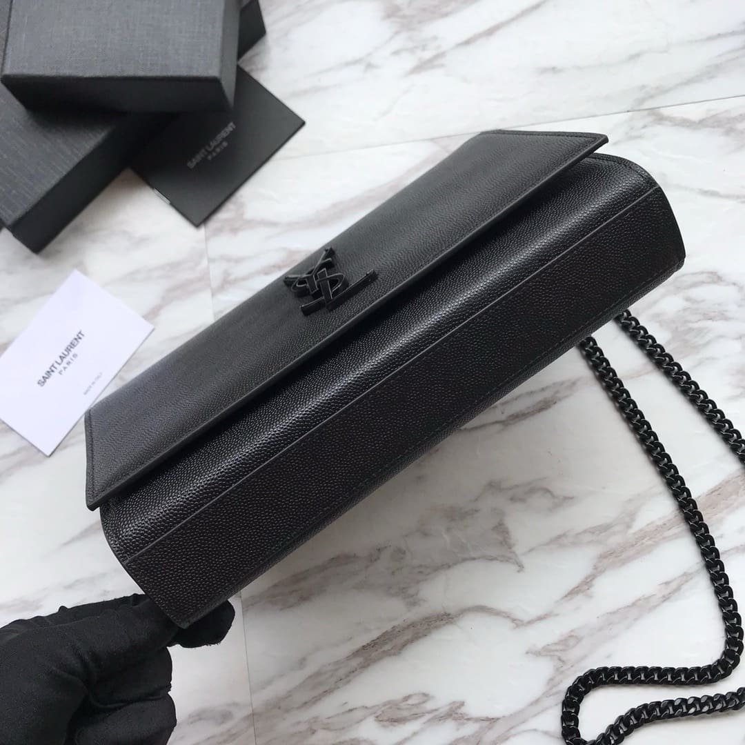 Sa1nt Lau*nt Kate Medium In Grain De Poudre Embossed Leather