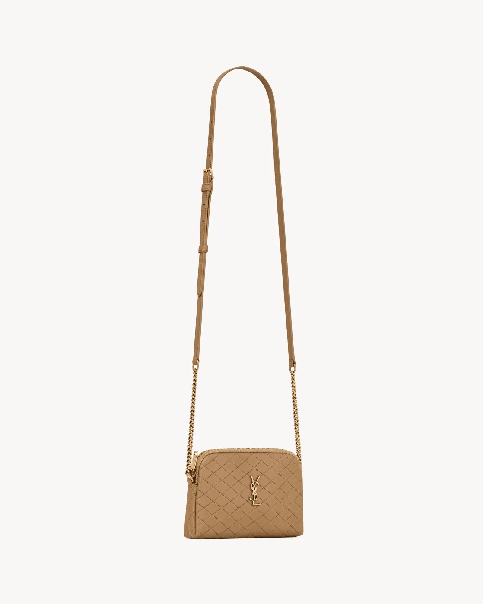 Sa1nt Lau*nt GABY zipped pouch in quilted lambskin