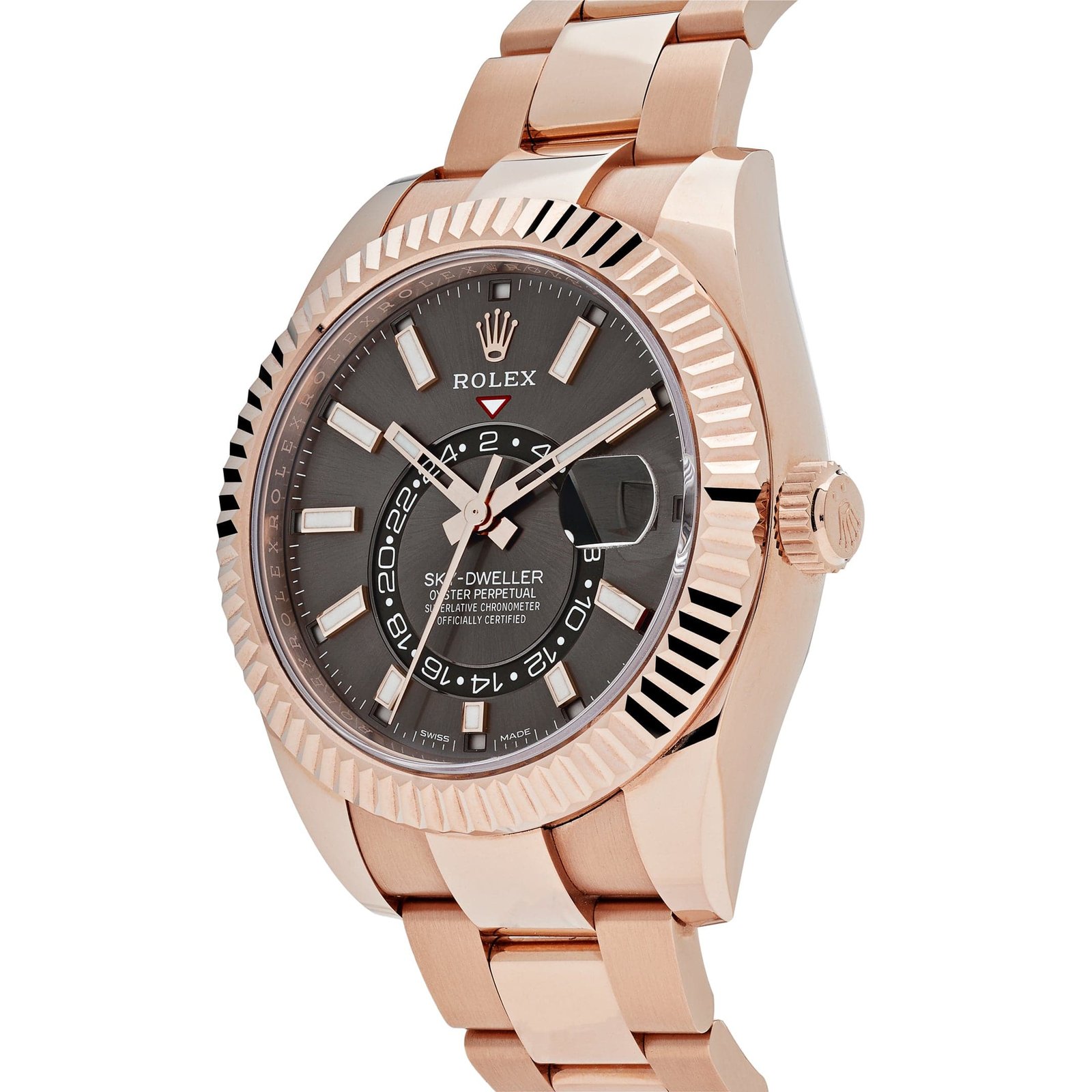 R01ex Sky-Dweller 336935 Rose Gold Rhodium Slate Grey Dial (2024)