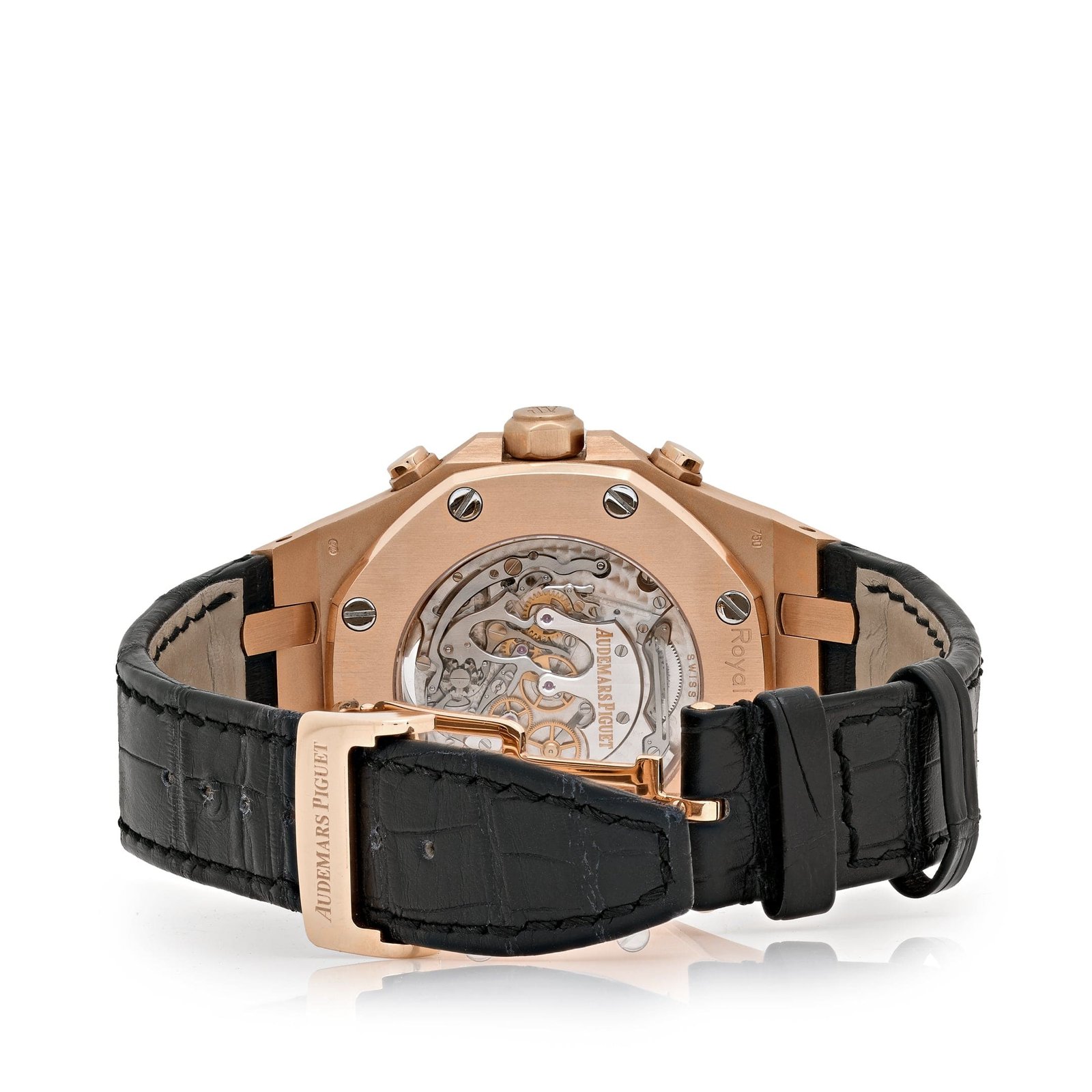 Audemars P1g*et Royal Oak 25977OR.OO.D002CR.01 Chronograph Tourbillon Rose Gold Black Dial