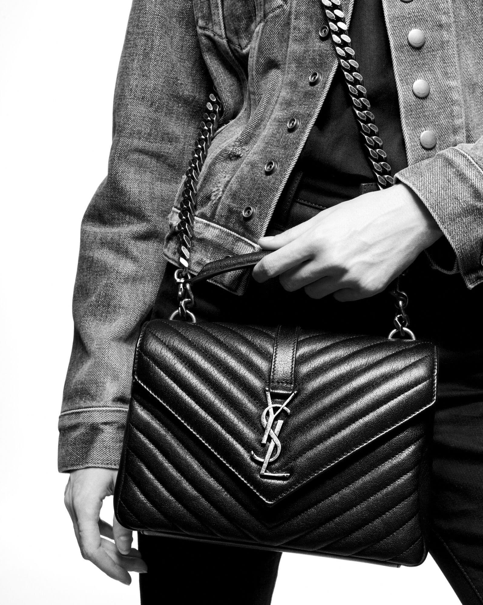 Sa1nt Lau*nt College Medium In Matelasse Leather