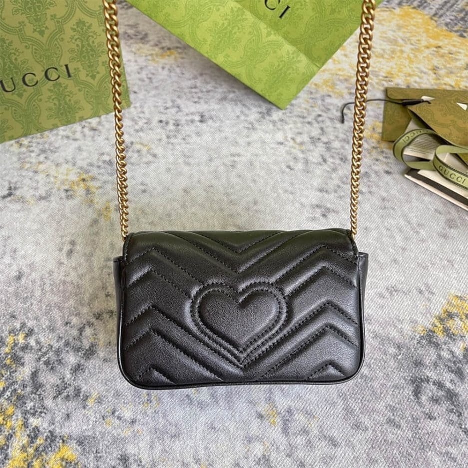 Gvc*1 Marmont matelasse leather S*per mini bag