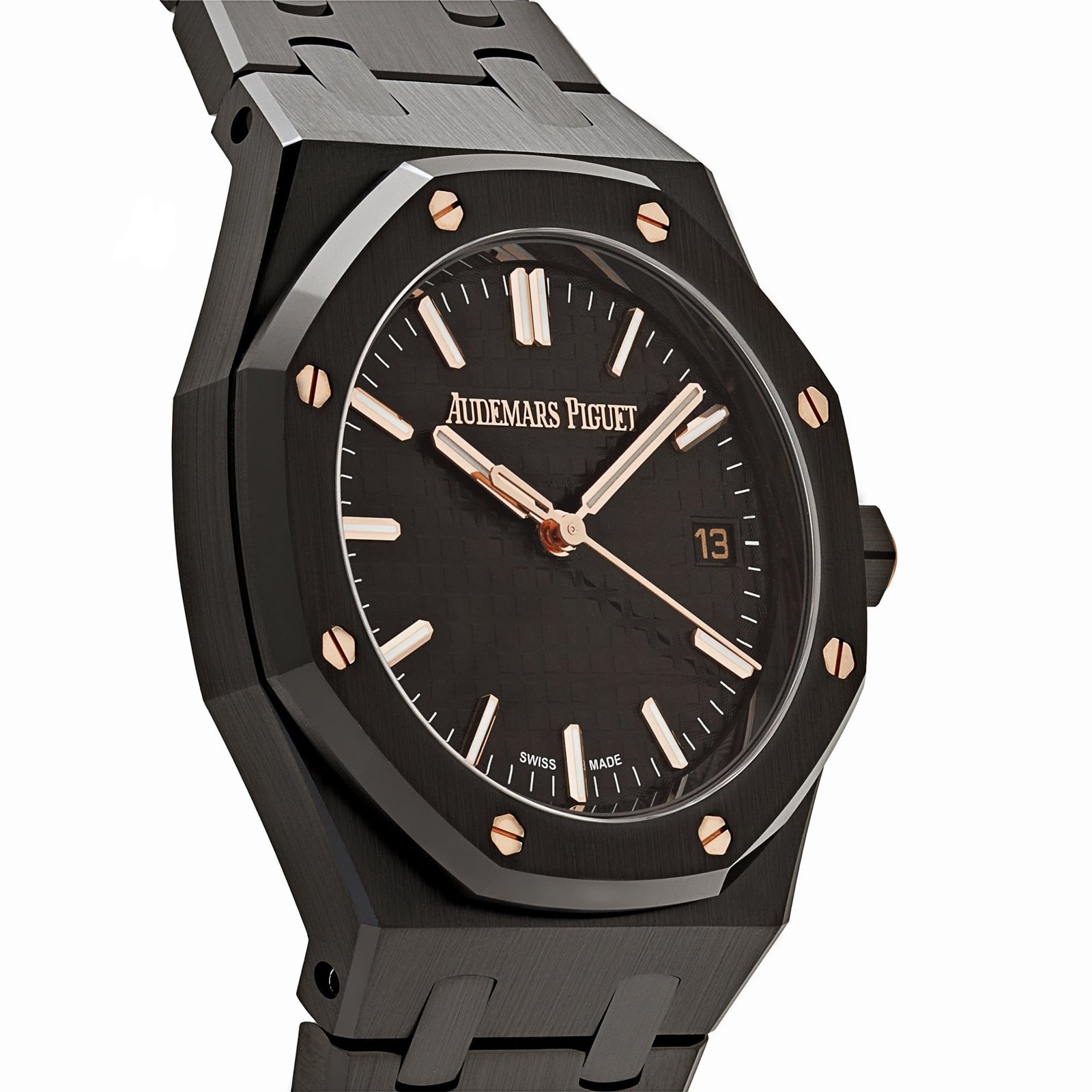 Audemars P1g*et Royal Oak Selfwinding 77350CE.OO.1266CE.01 ‘Ladies’ Black Ceramic Black Dial