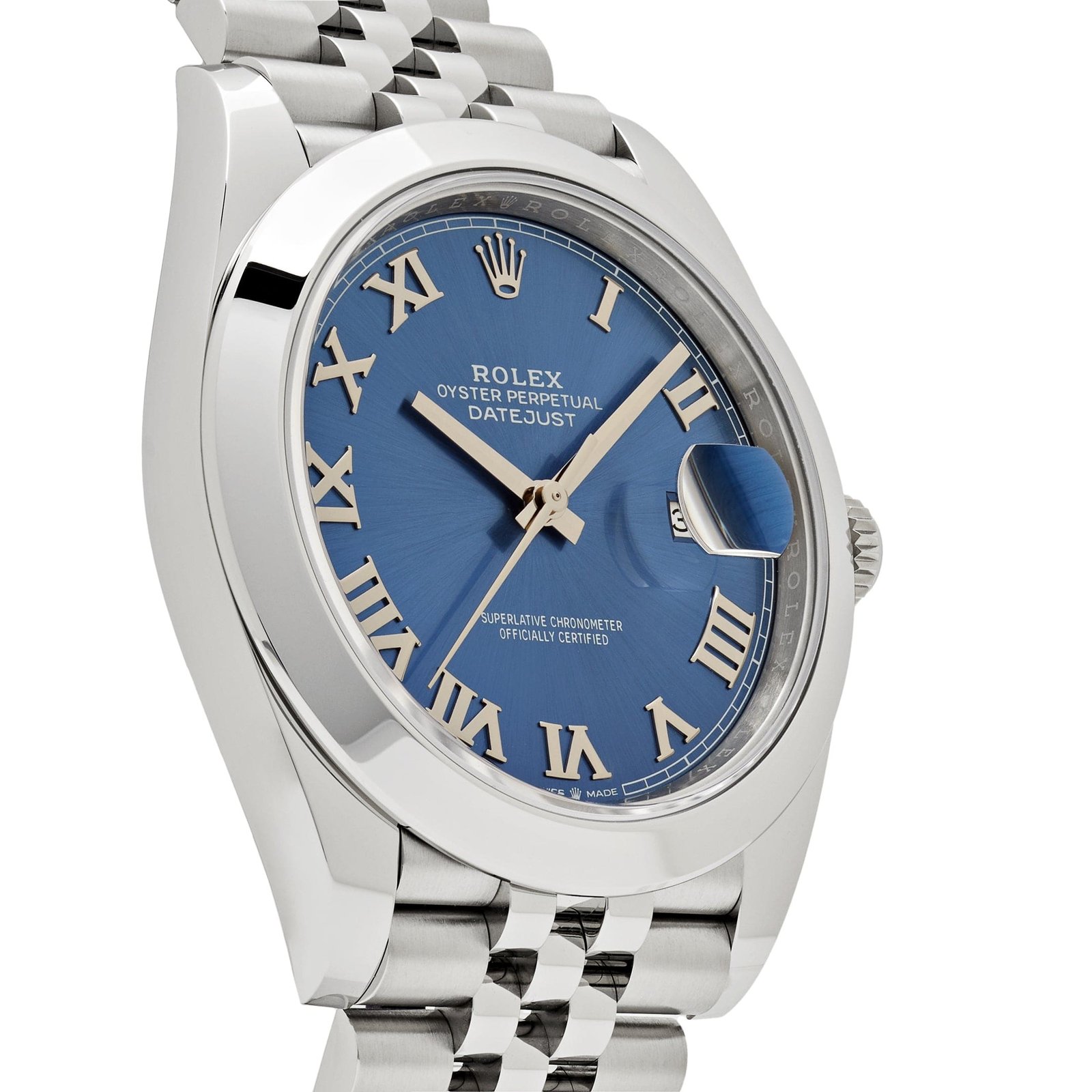 R01ex Datejust 41 126300 Stainless Steel Blue Roman Dial Jubilee (2025)