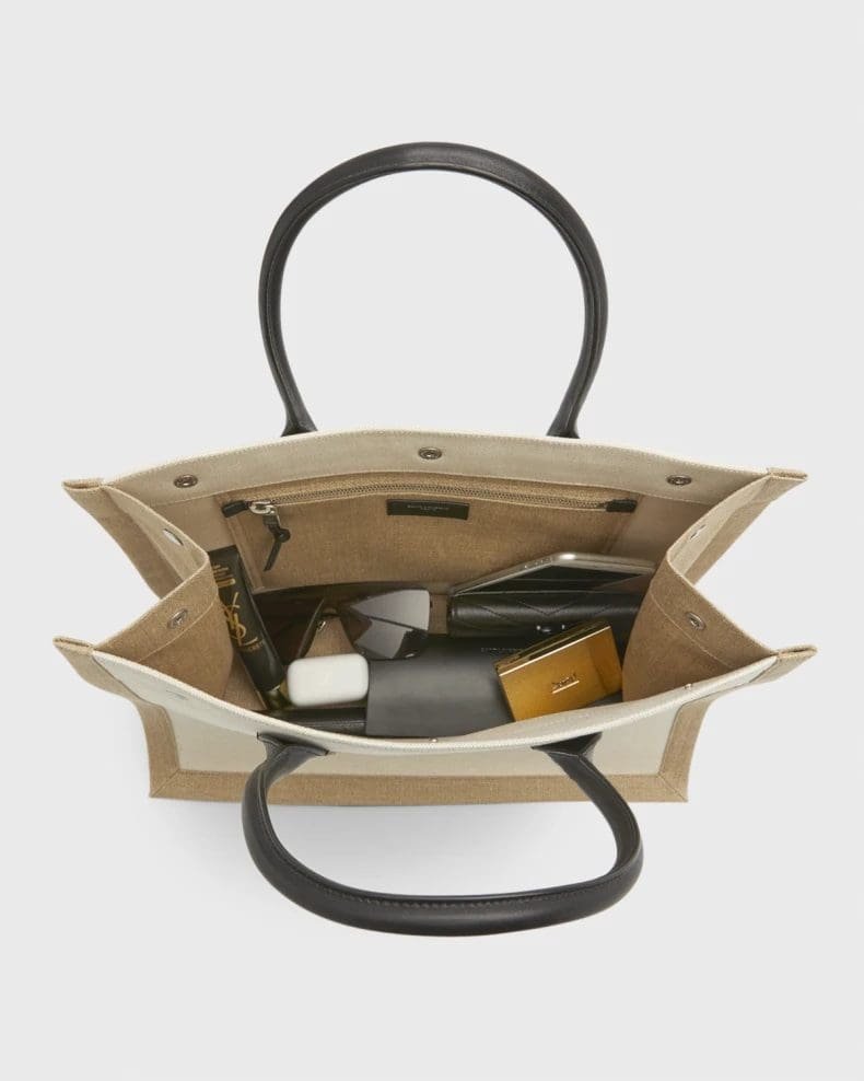 Sa1nt Lau*nt Rive Gauche Small Tote in Canvas