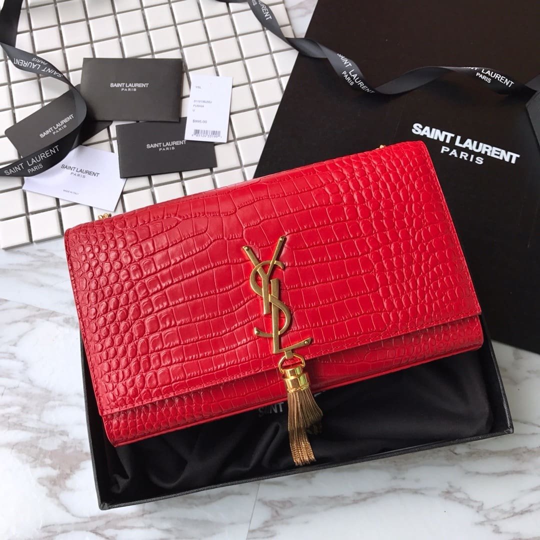 Sa1nt Lau*nt Kate Tassel Satchel