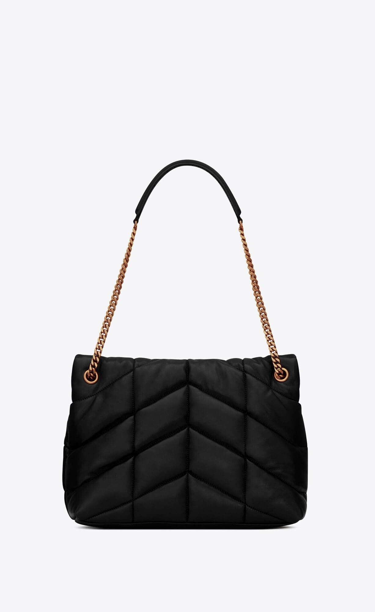 Sa1nt Lau*nt PUFFER MEDIUM BAG IN QUILTED NAPPA LEATHER