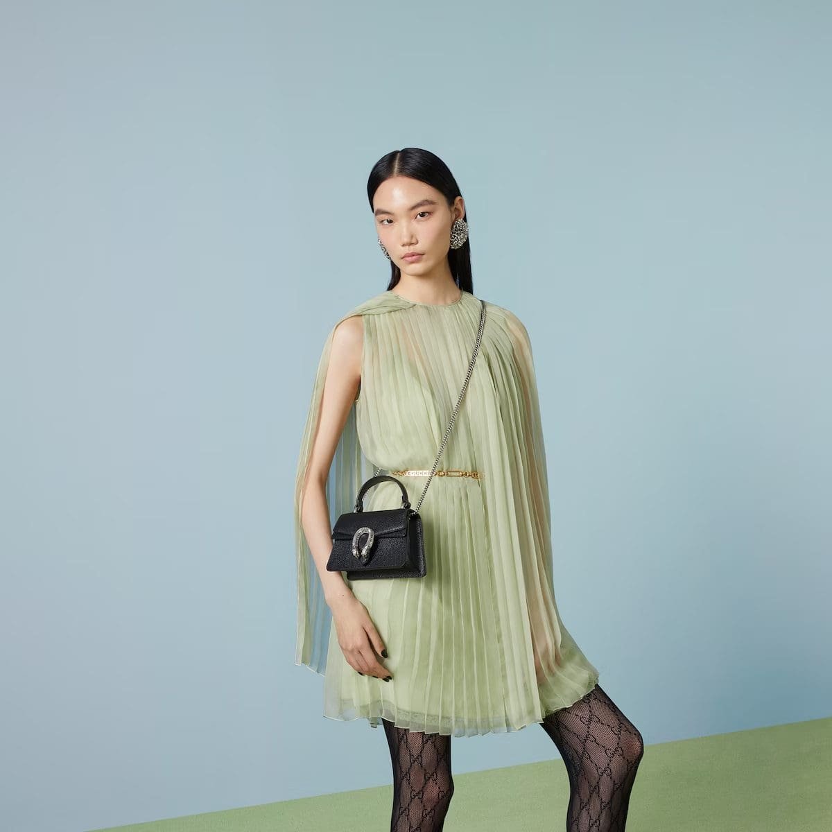 Gvc*1 DIONYSUS MINI TOP HANDLE BAG(black)