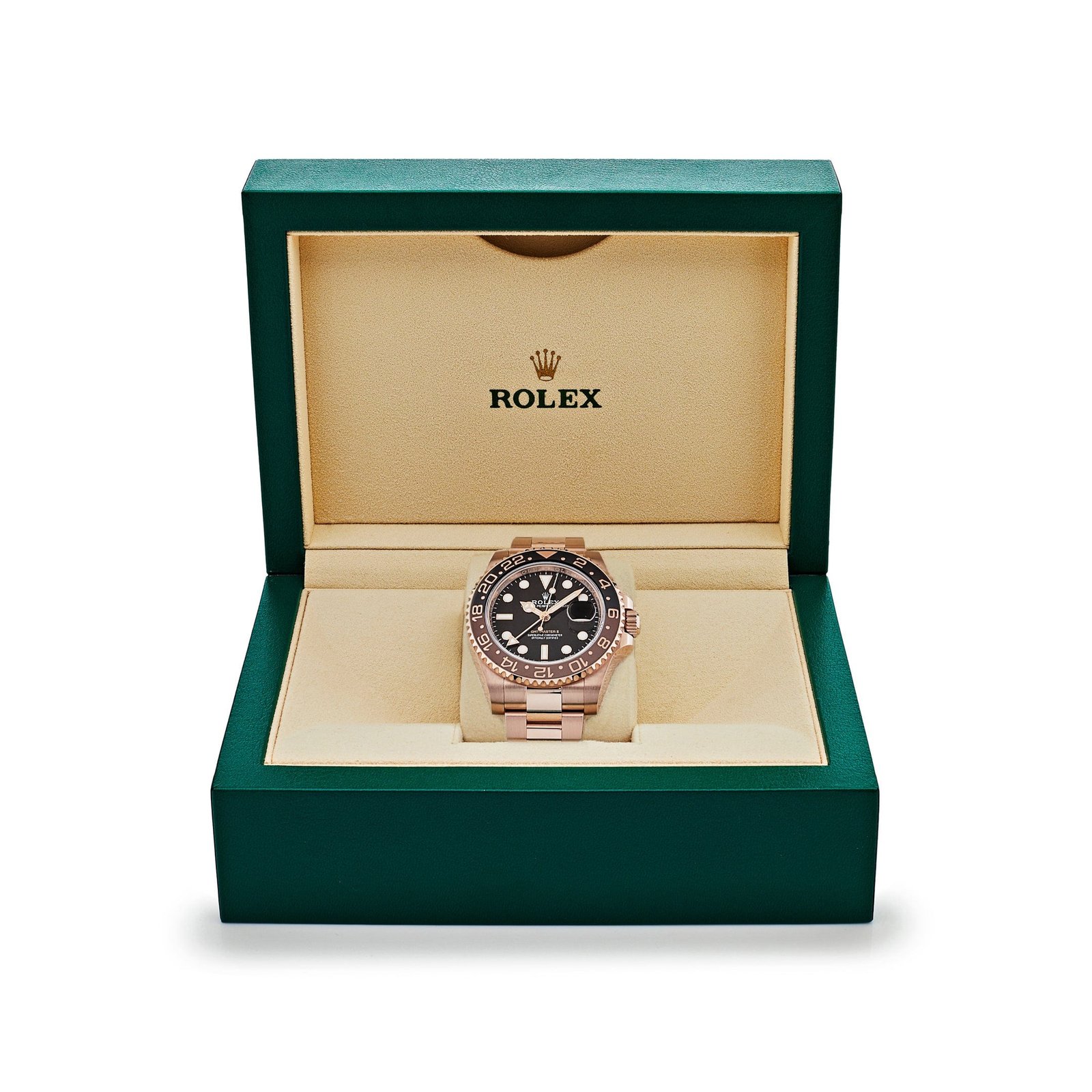 R01ex GMT-Master II 126715CHNR ‘Root Beer’ Rose Gold Black Dial (2019)