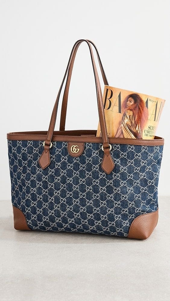 Gvc*1 Blue Denim Ophidia Medium Tote