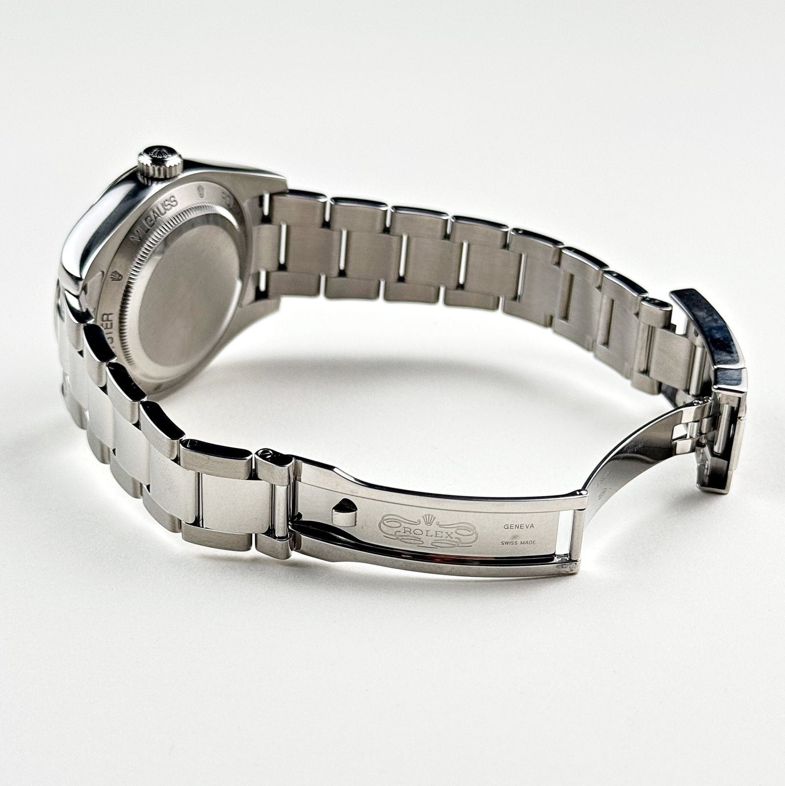 R01ex Milgauss 116400GV Stainless Steel Black Dial