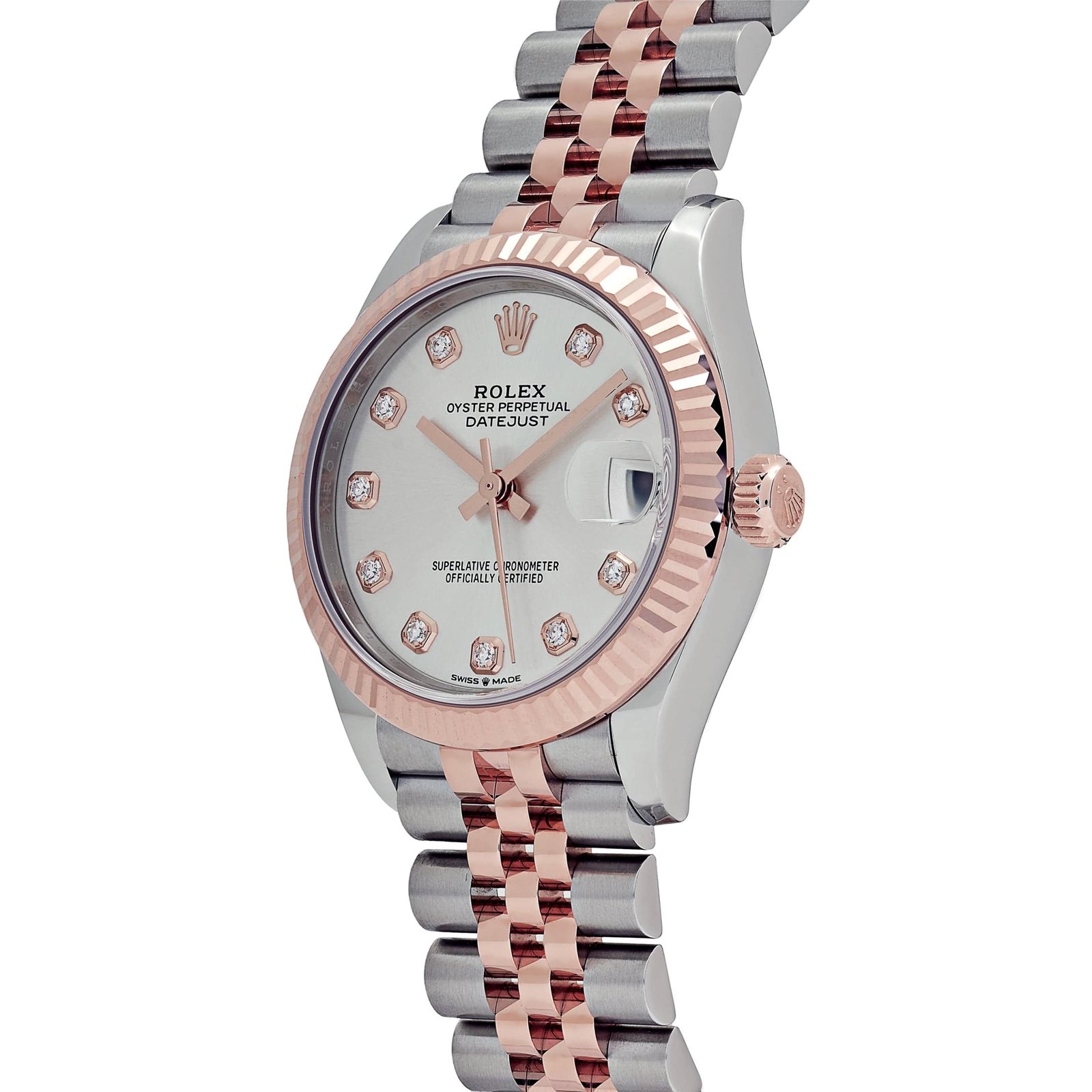R01ex Datejust 31 278271 ‘Ladies’ Stainless Steel Rose Gold Silver D1am0nd Dial (2025)