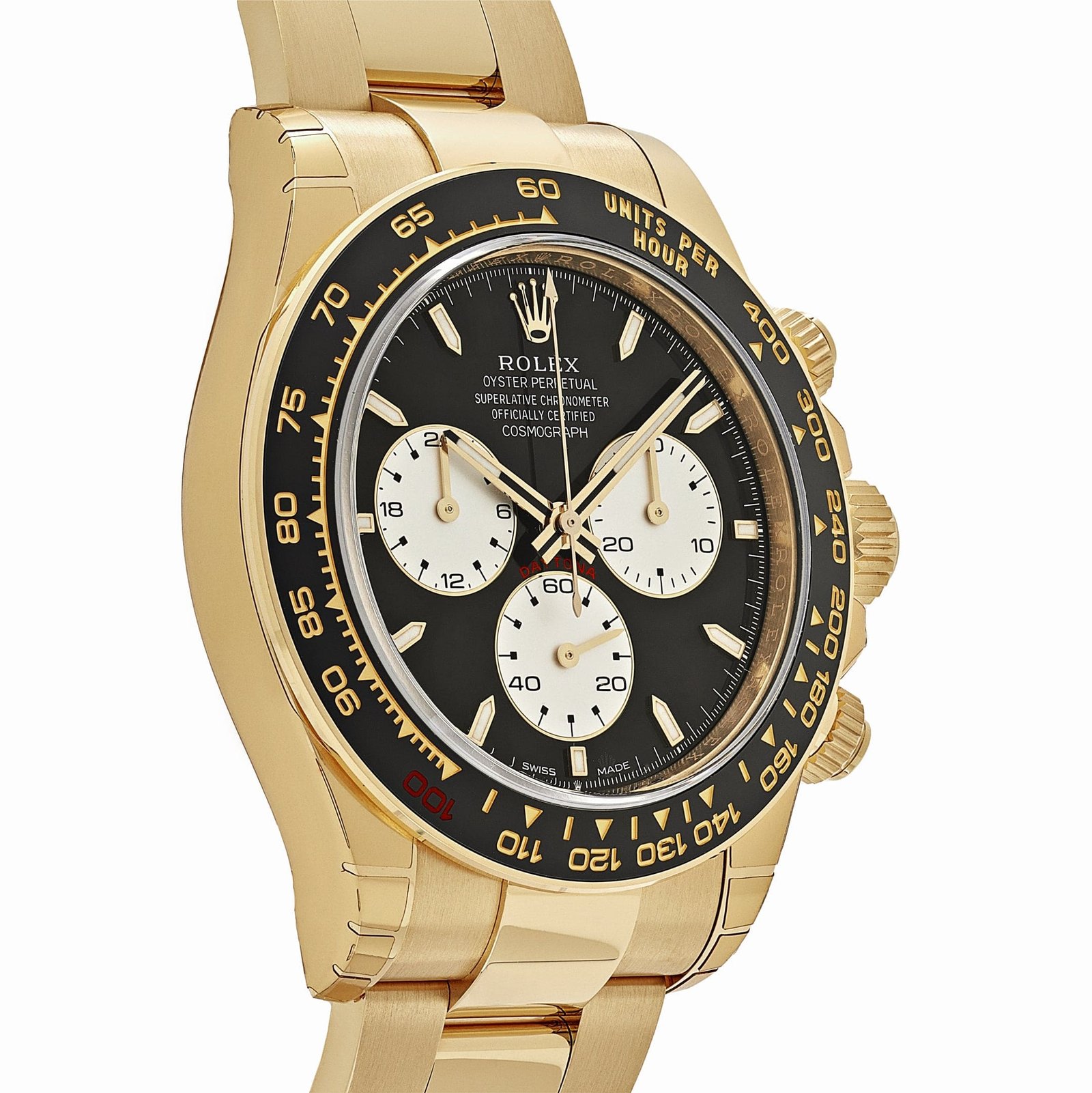 R01ex Daytona 126528LN ‘Le Mans’ Yellow Gold Black Dial