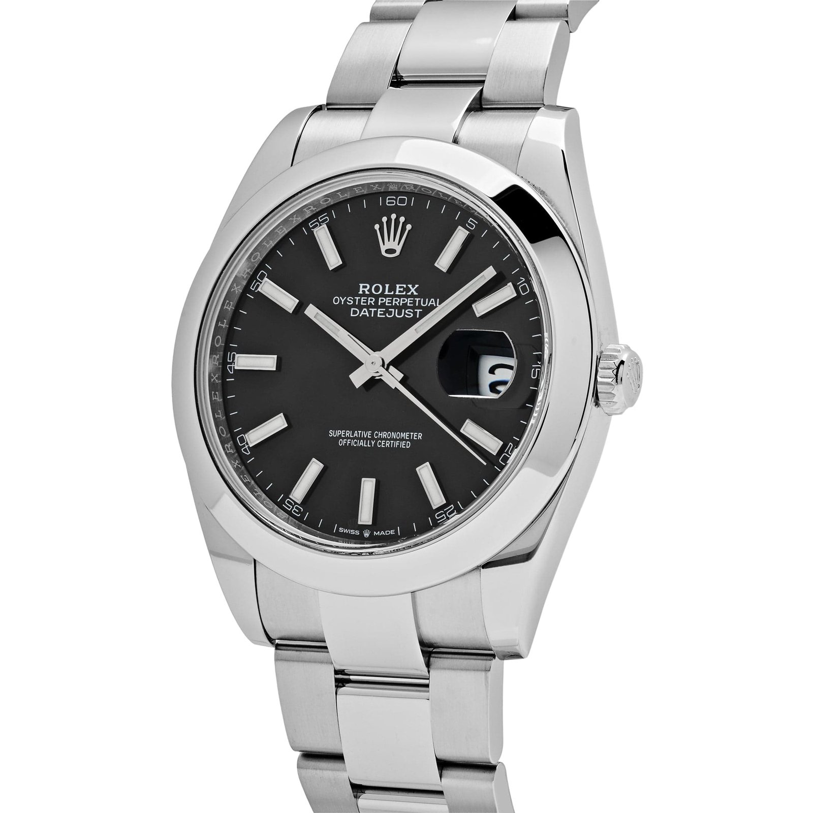 R01ex Datejust 41 126300 Stainless Steel Black Dial Oyster (2024)