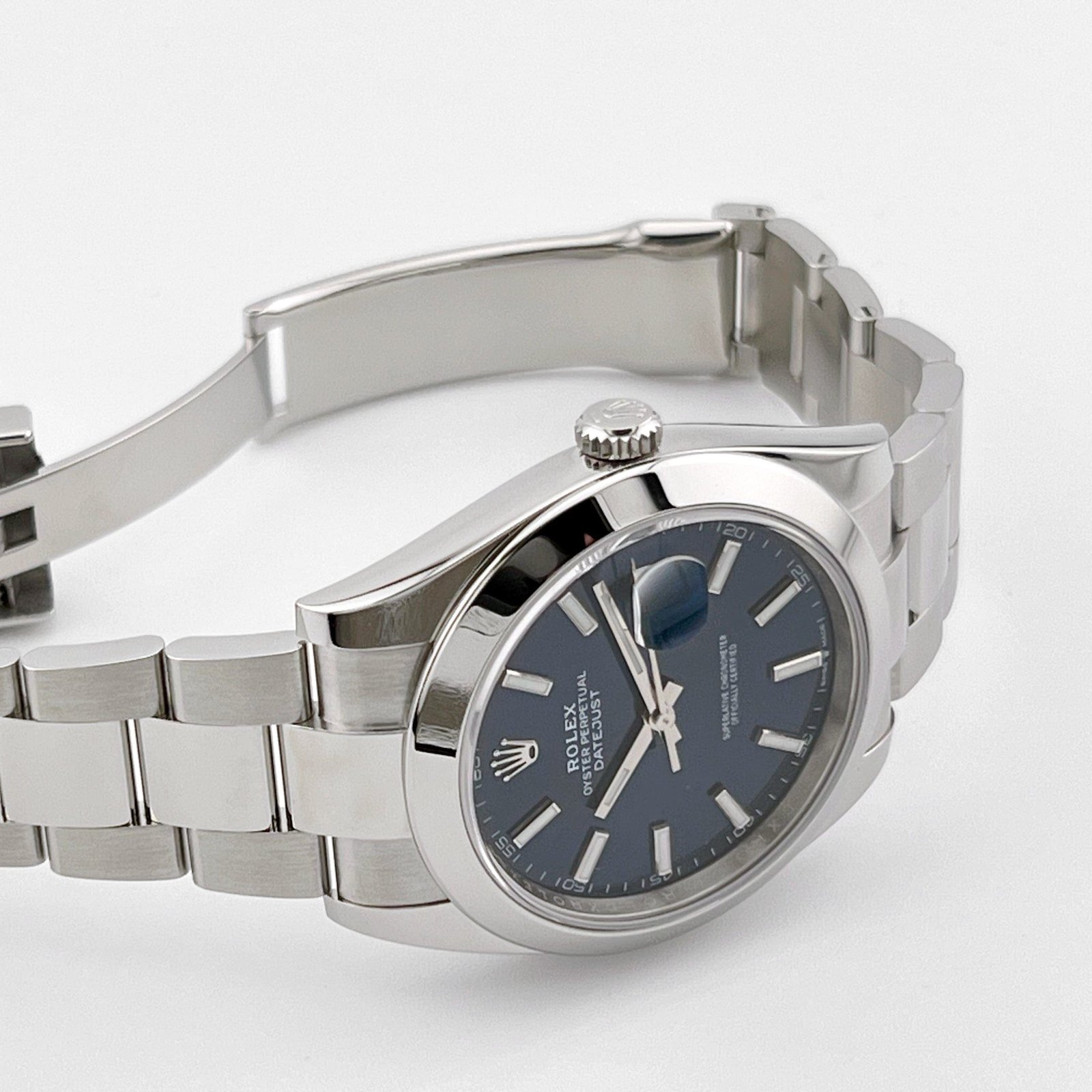 R01ex Datejust 41 126300 Stainless Steel Blue Dial Oyster
