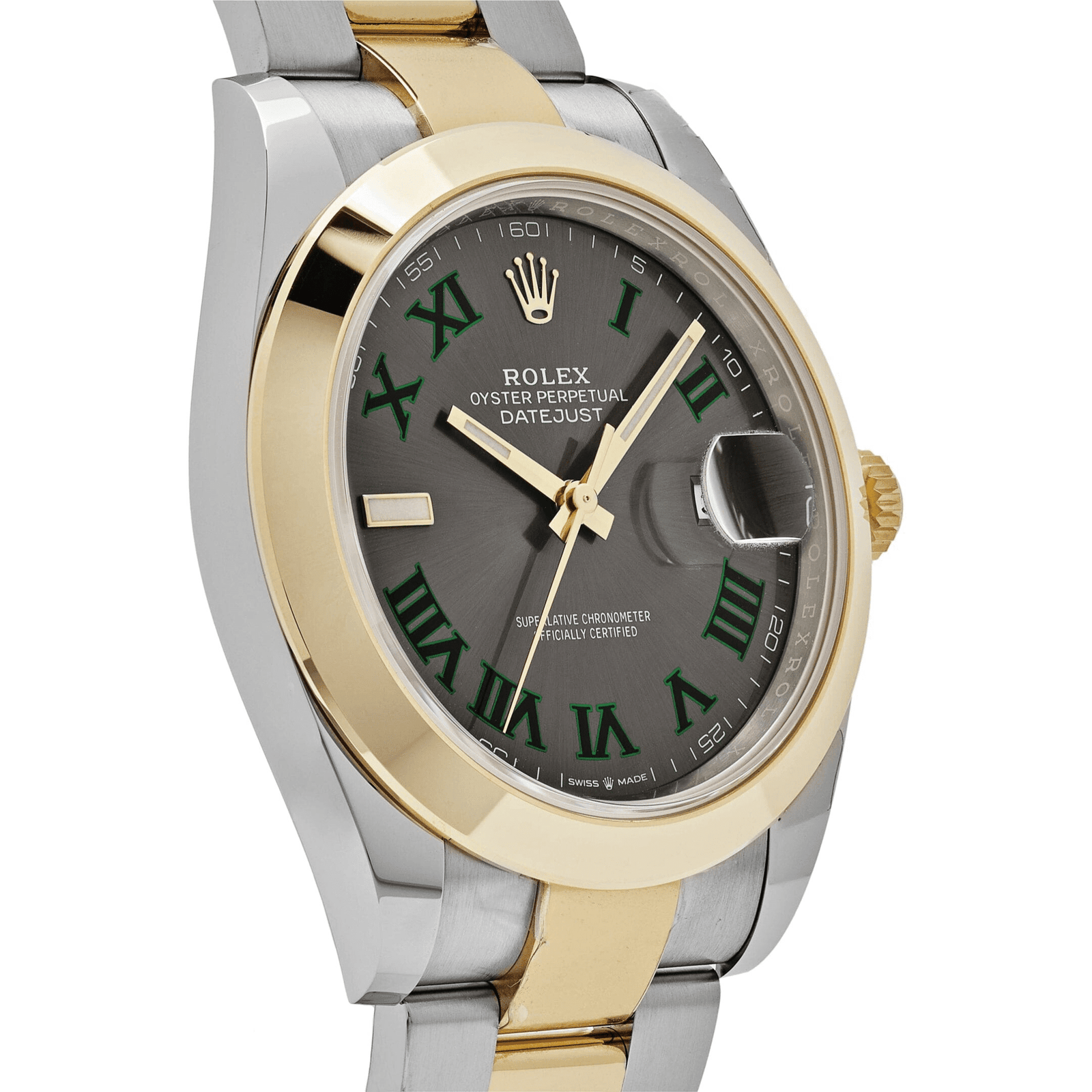 R01ex Datejust 41 126303 ‘Wimbledon’ Yellow Gold Stainless Steel Slate Dial (2020)