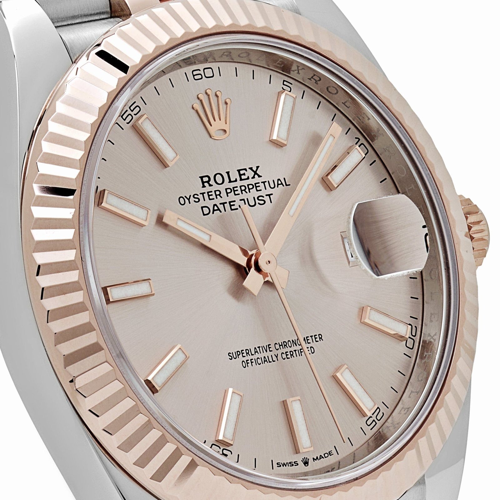R01ex Datejust 41 126331 Rose Gold Stainless Steel Sundust Dial Jubilee (2024)