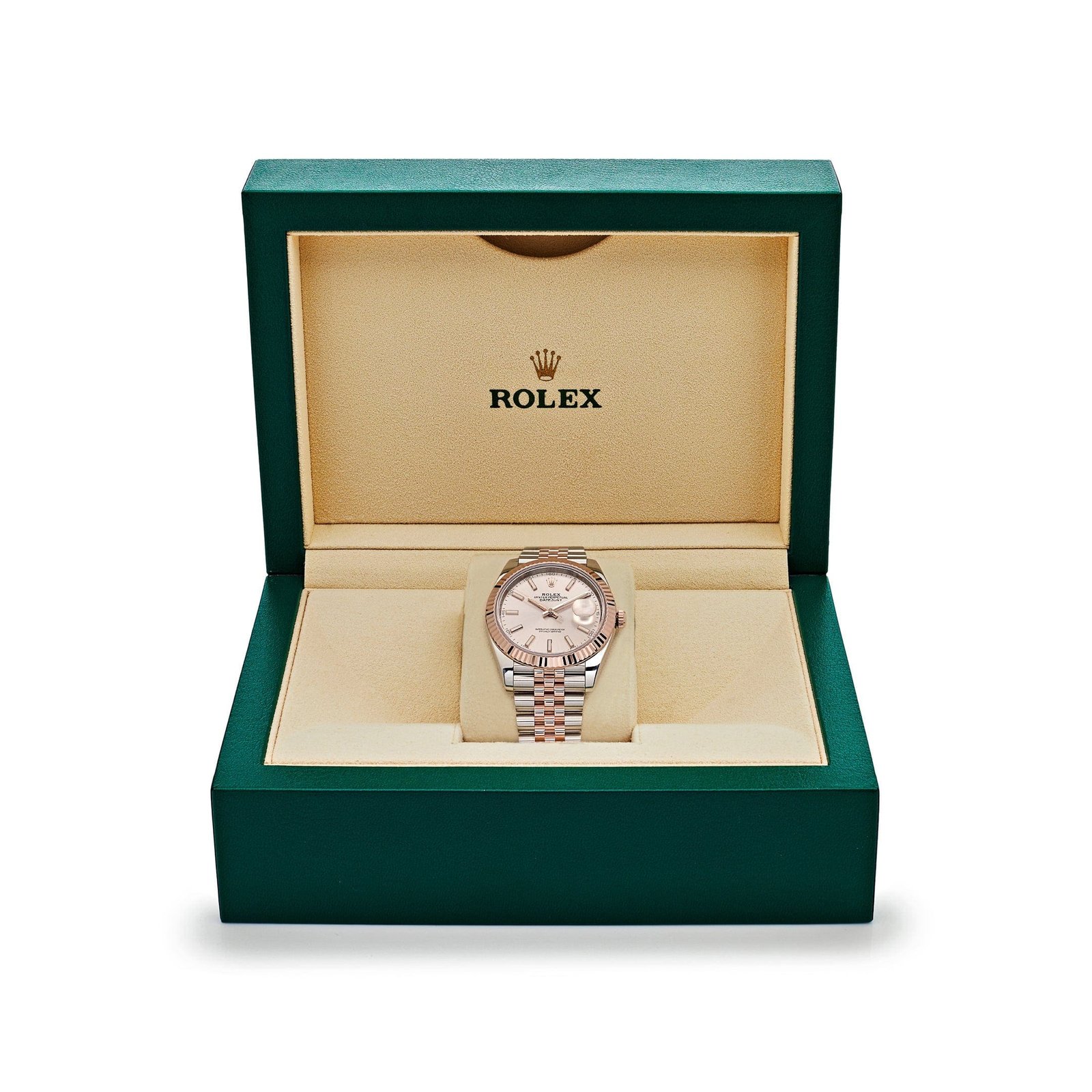 R01ex Datejust 41 126331 Rose Gold Stainless Steel Sundust Dial Jubilee (2024)