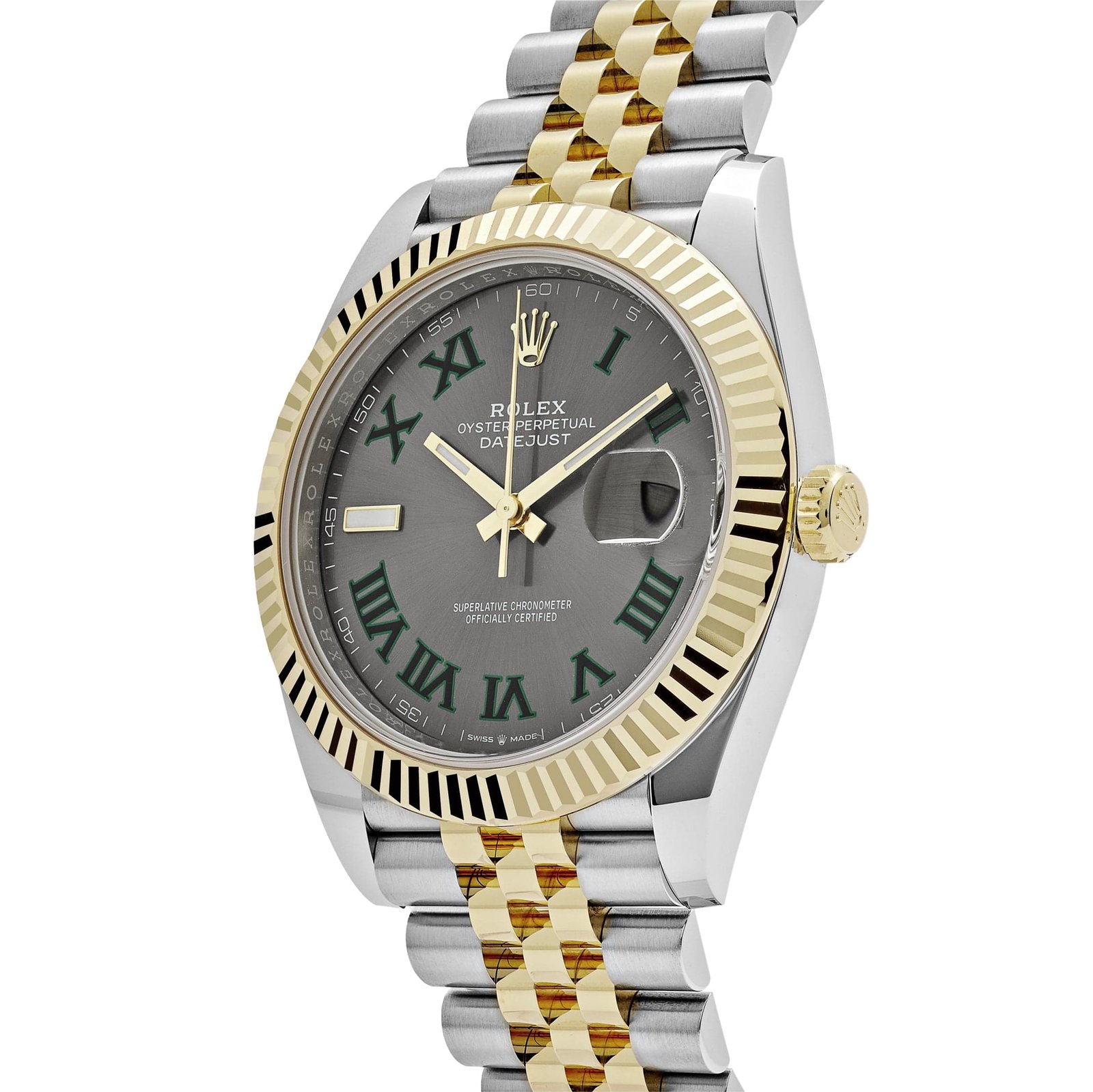 R01ex Datejust 41 126333 ‘Wimbledon’ Yellow Gold Stainless Steel Slate Jubilee (2025)