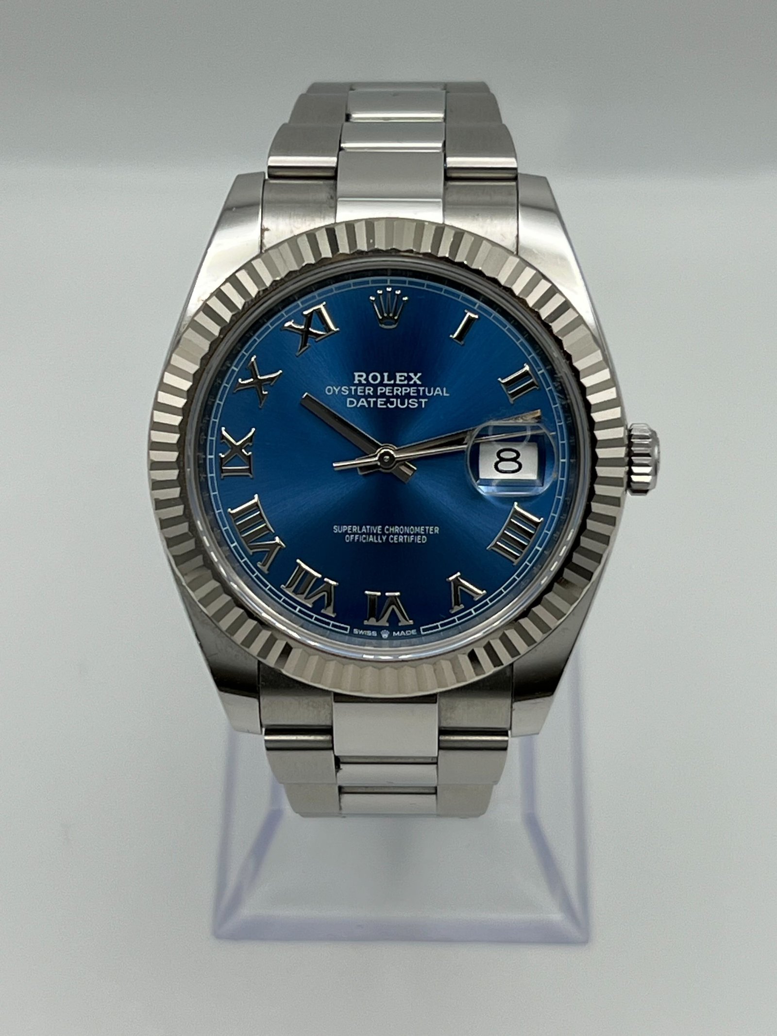 R01ex Datejust 41 126334 Stainless Steel Blue Dial Oyster (2021)