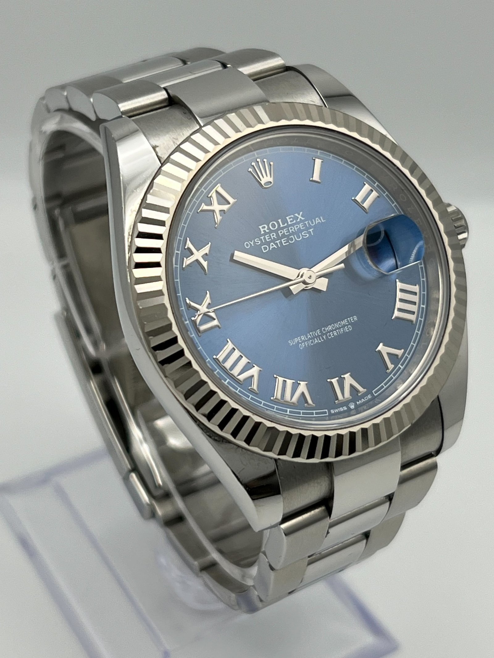 R01ex Datejust 41 126334 Stainless Steel Blue Dial Oyster (2021)