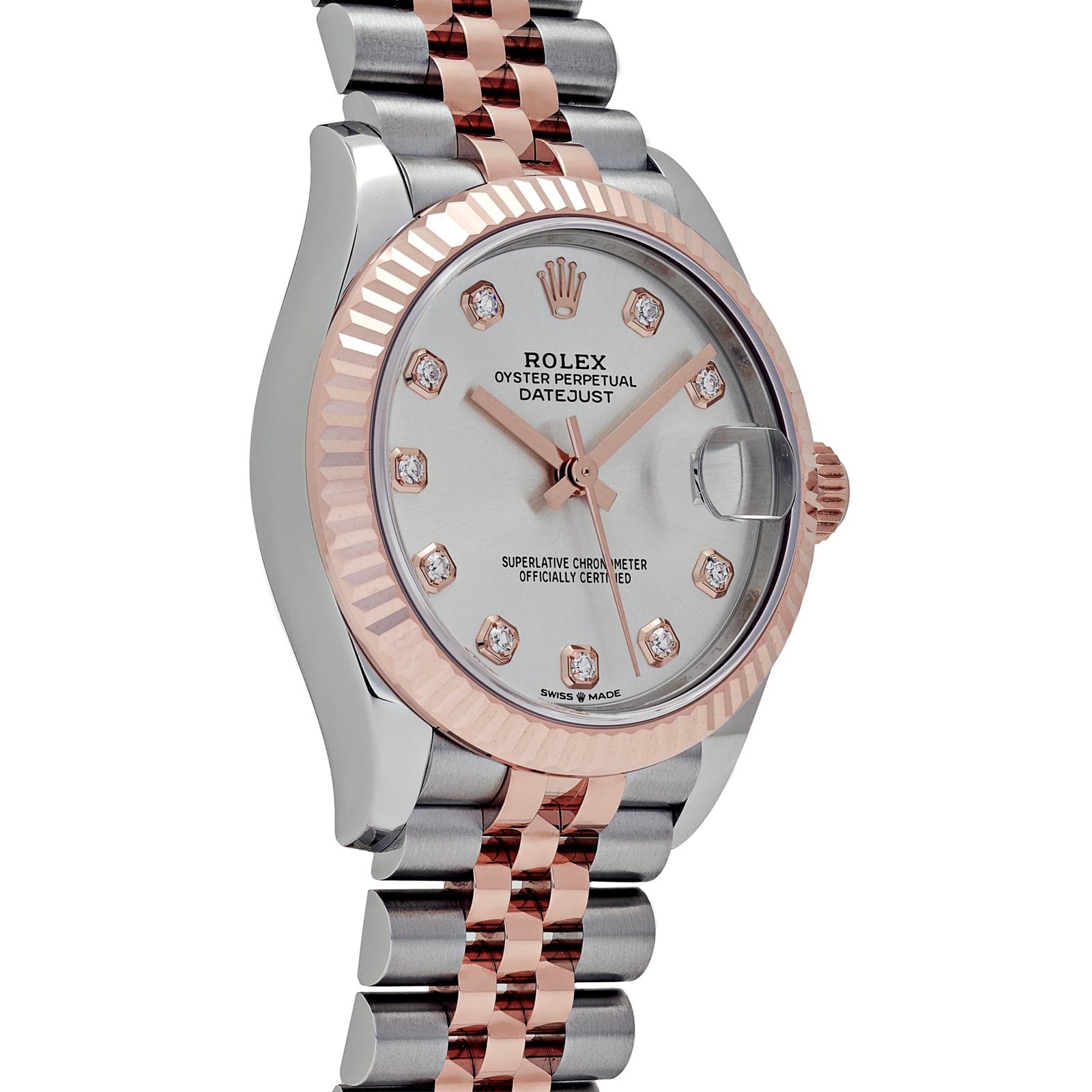 R01ex Datejust 31 278271 ‘Ladies’ Stainless Steel Rose Gold Silver D1am0nd Dial (2025)