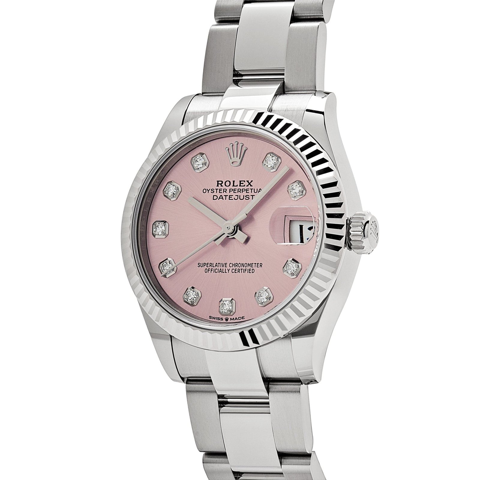R01ex Datejust 31 278274 ‘Ladies’ Stainless Steel Pink D1am0nd Dial