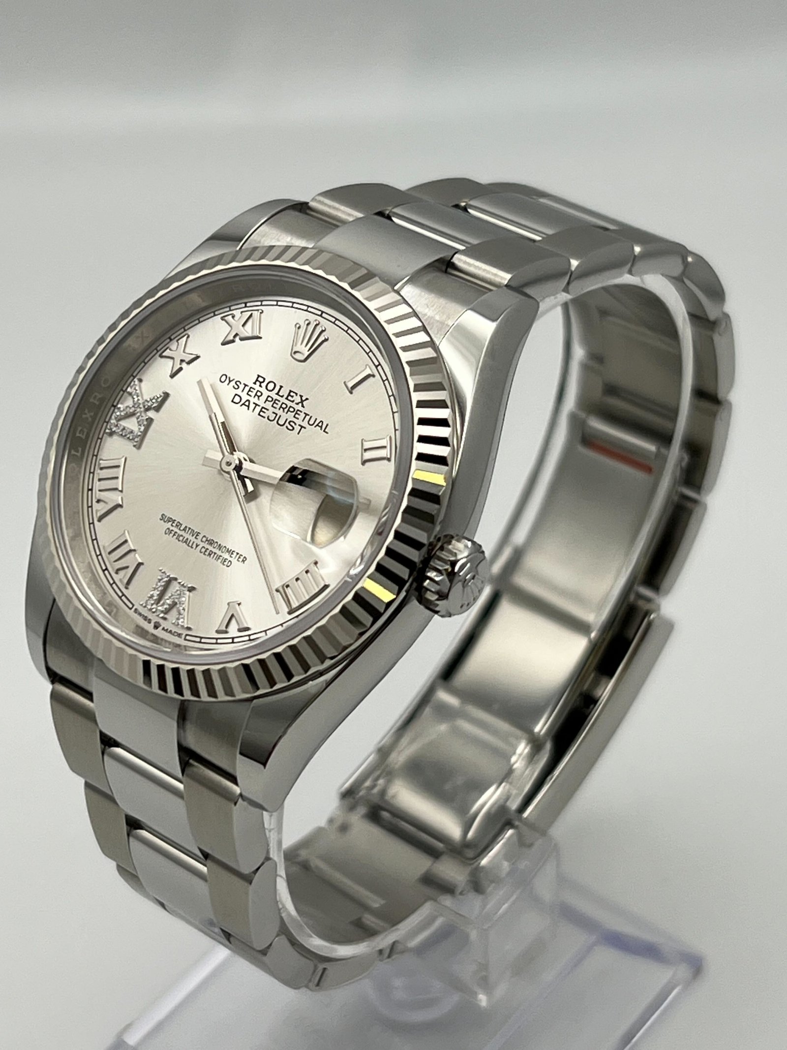 R01ex Datejust 36 126234 Stainless Steel Silver Dial Oyster