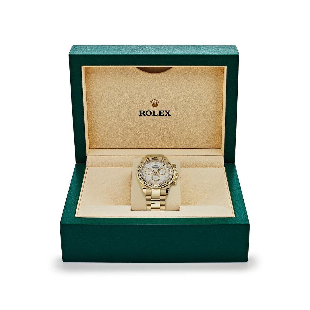 R01ex Daytona 116508 Yellow Gold White Dial