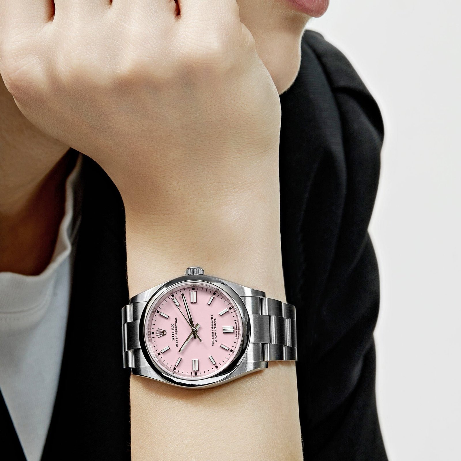 R01ex Oyster Perpetual 36 126000 Stainless Steel Candy Pink Dial (2024)
