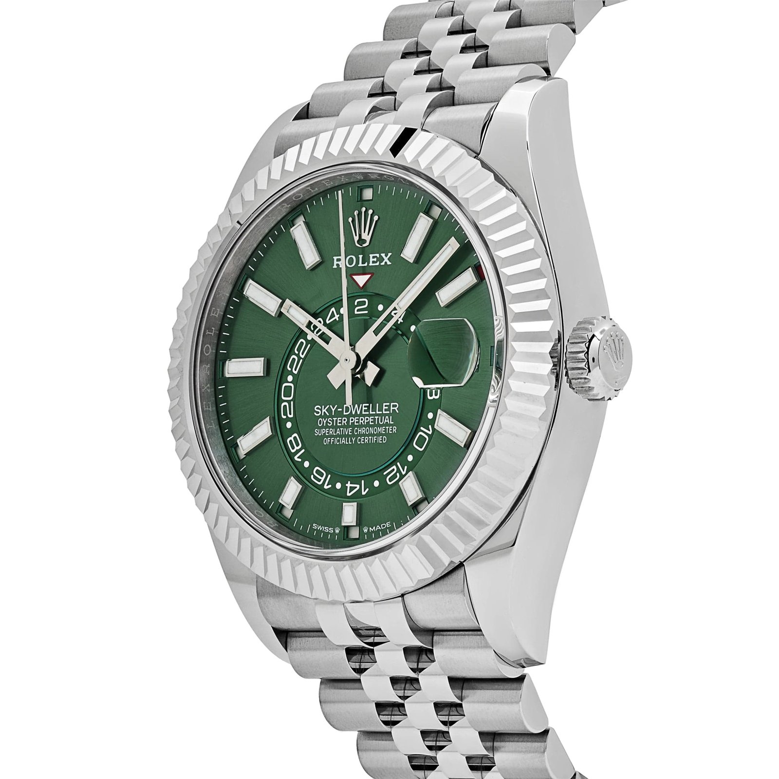 R01ex Sky-Dweller 336934 Stainless Steel Green Dial Jubilee (2025)