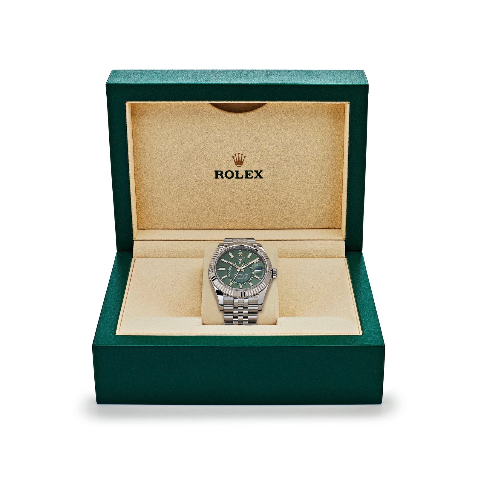 R01ex Sky-Dweller 336934 Stainless Steel Green Dial Jubilee (2025)