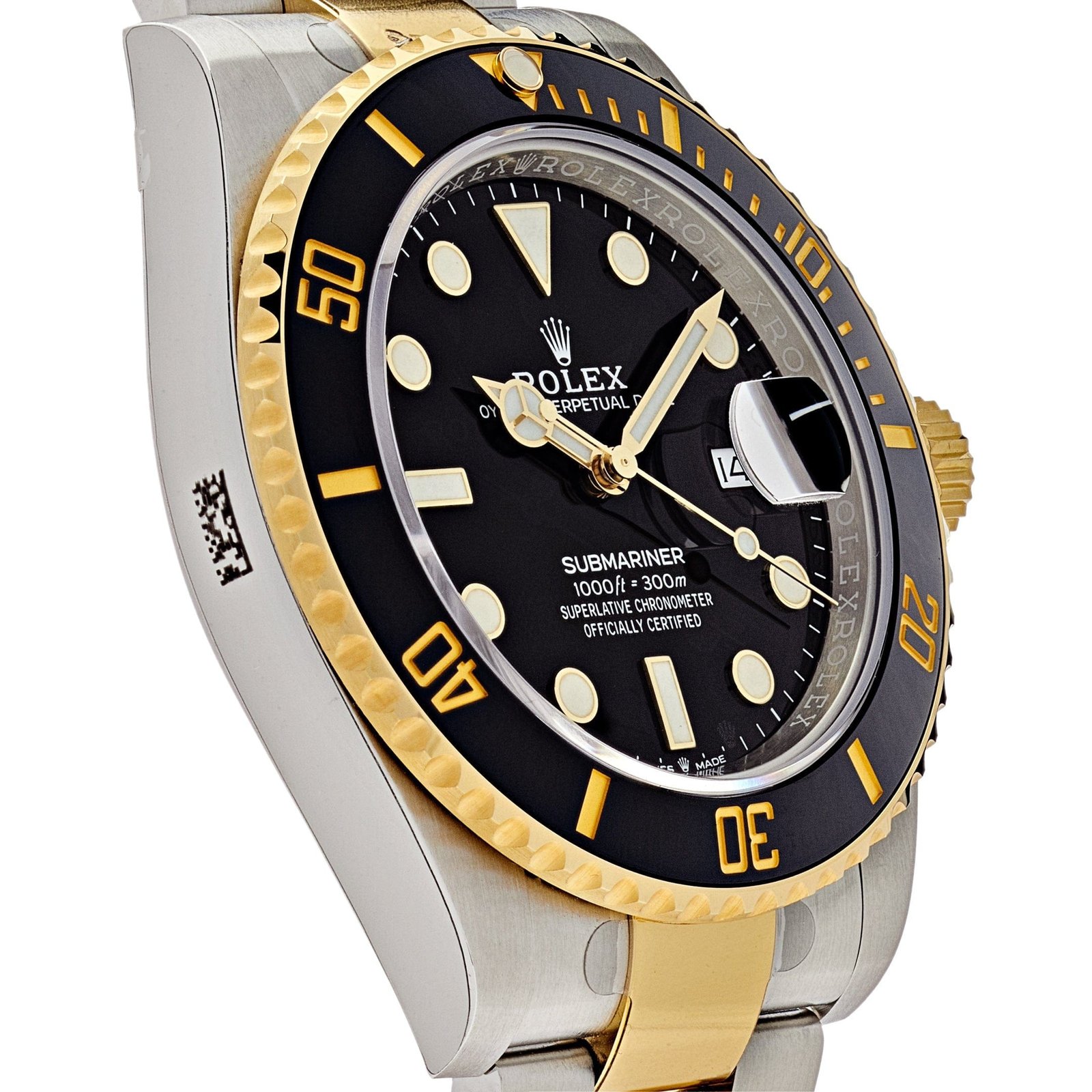 R01ex Submariner Date 126613LN Stainless Steel Yellow Gold Black Dial (2024)