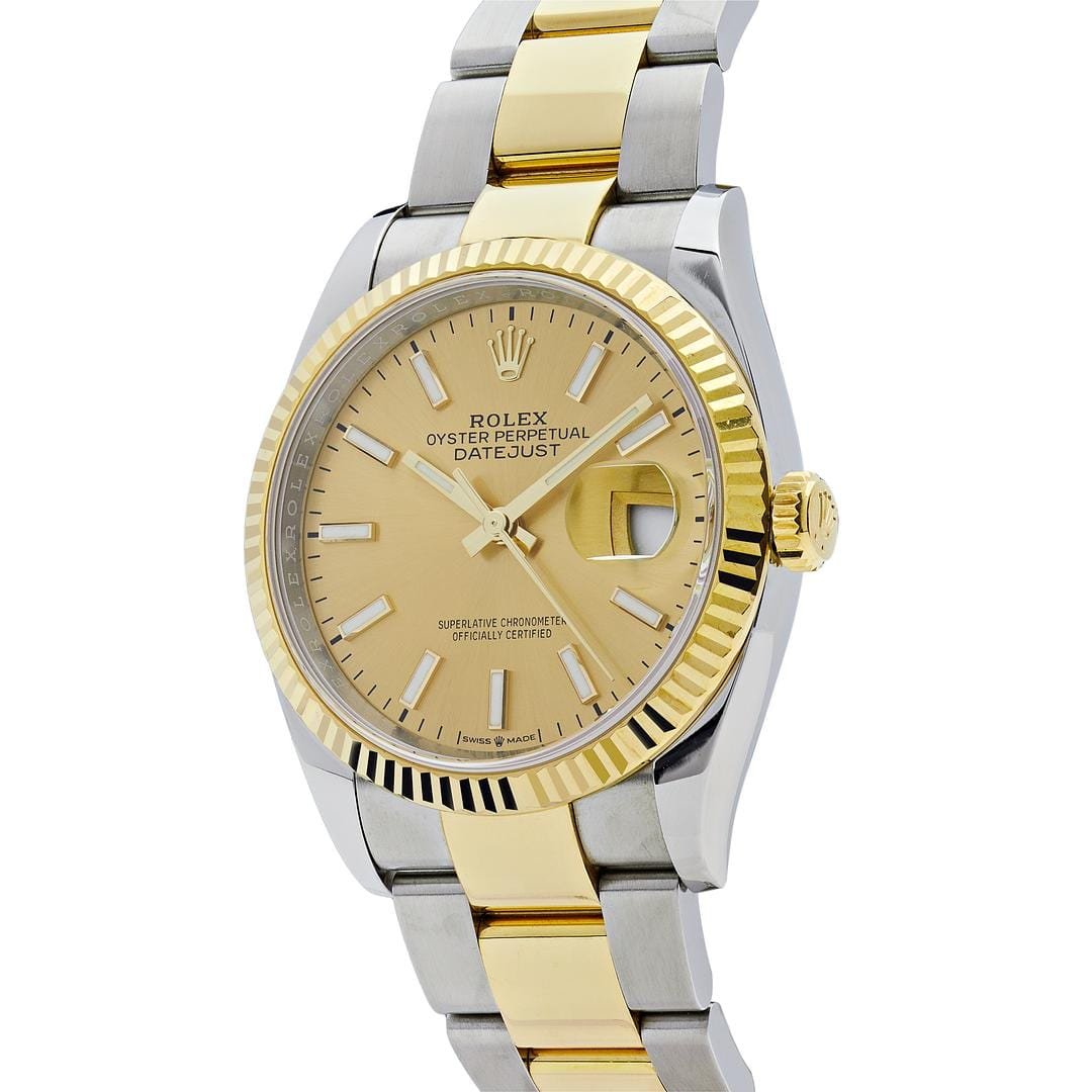 R01ex Datejust 41 126333 Stainless Steel Yellow Gold Champagne Dial Oyster (2023)