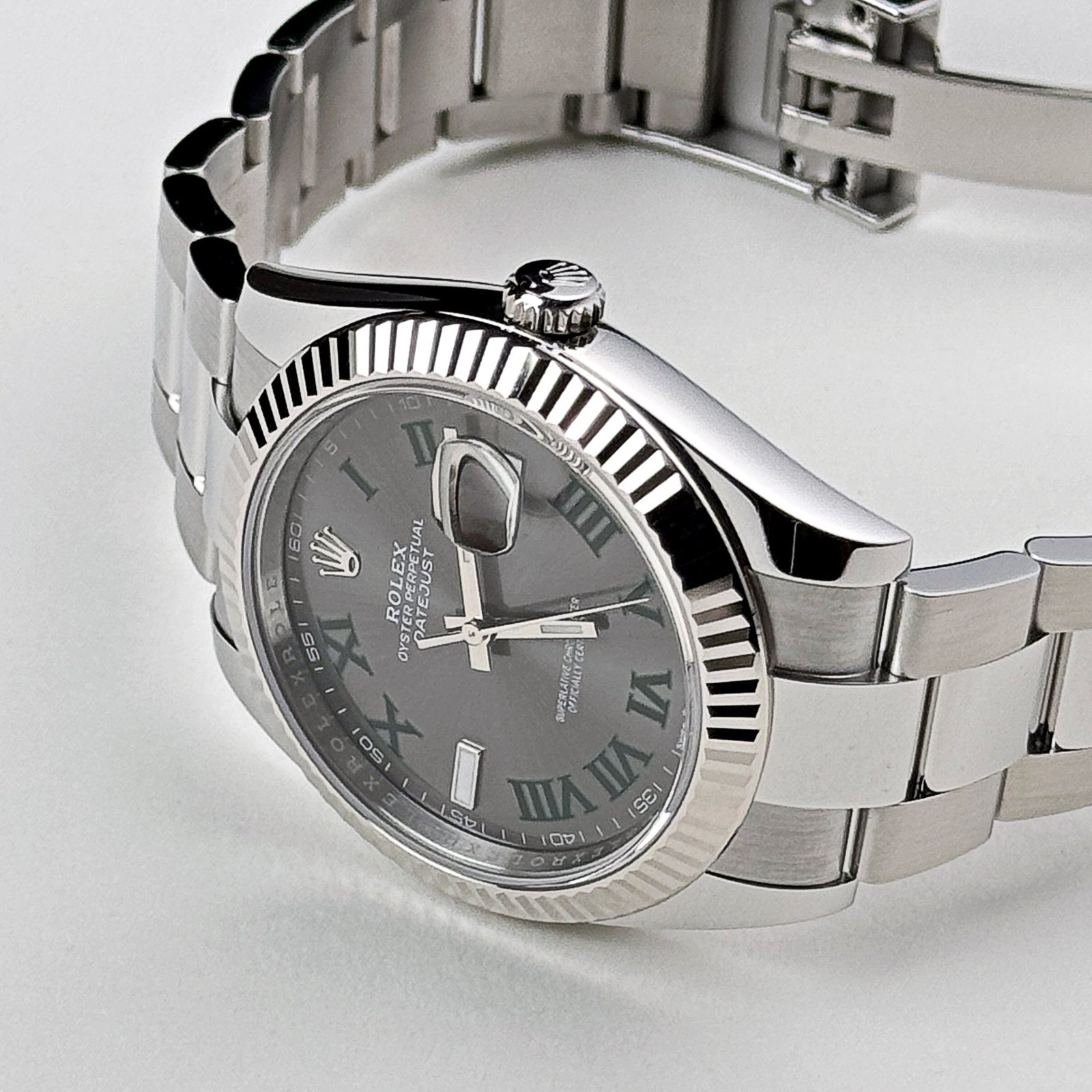 R01ex Datejust 41 126334 ‘Wimbledon’ Stainless Steel Slate Dial Oyster (2024)