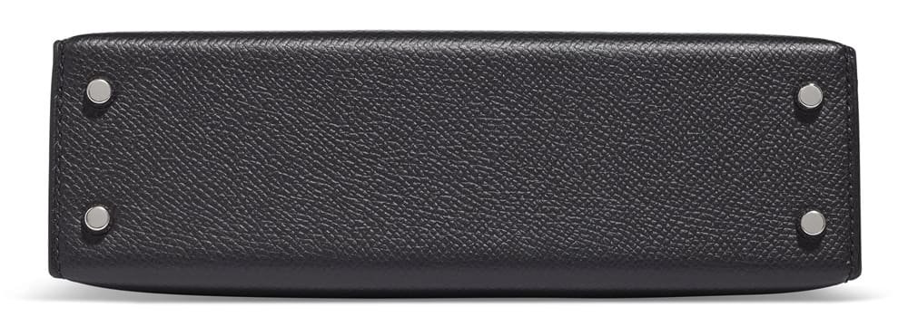 H**me5 Kelly Touch Mini Lizard, Veau Madame Black Palladium Hardware