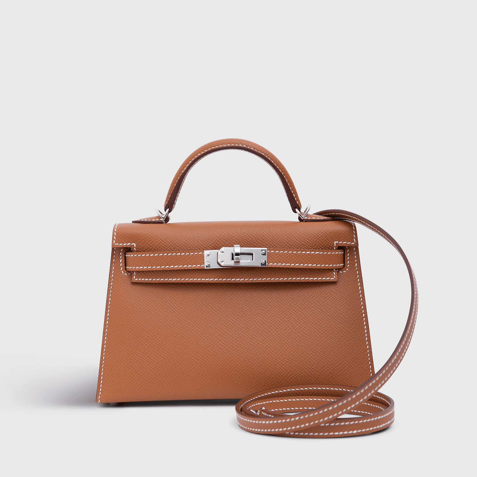 H**me5 Kelly Mini Epsom Gold Sellier Palladium Hardware