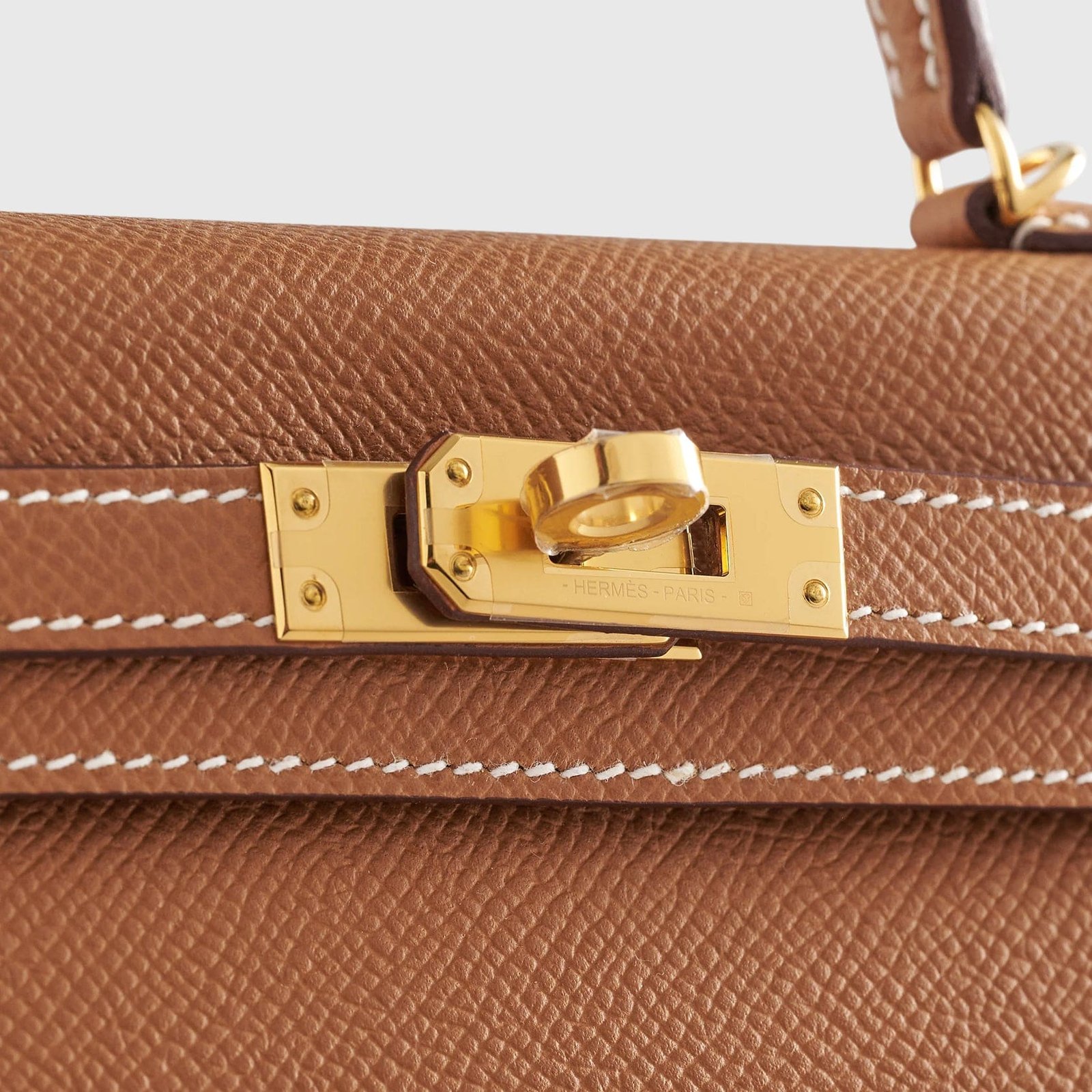 H**me5 Kelly Mini Epsom Gold Sellier Gold Hardware