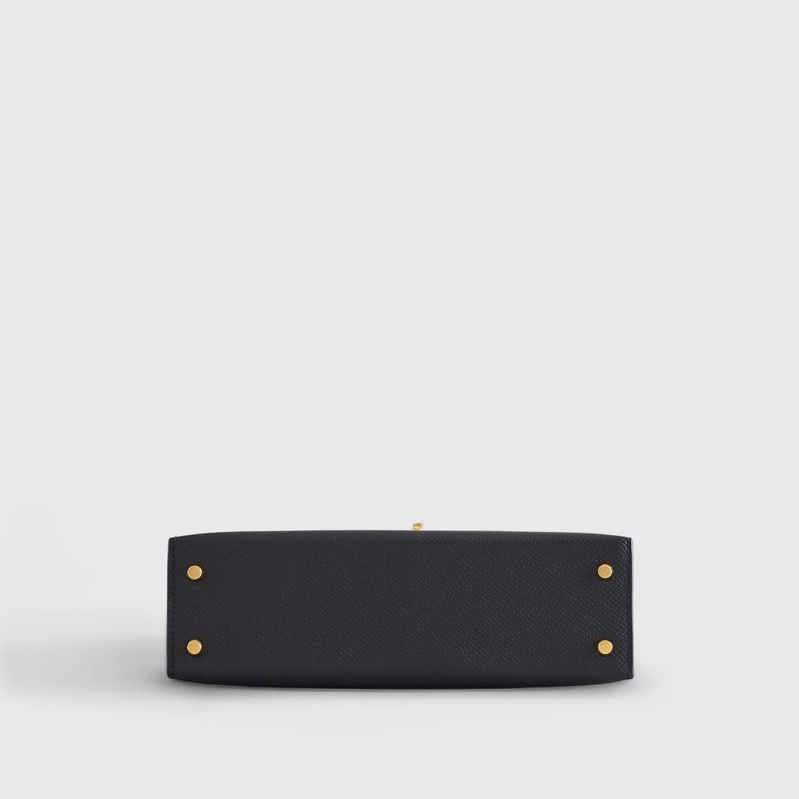 H**me5 Kelly Mini Epsom Sellier Black Gold Hardware