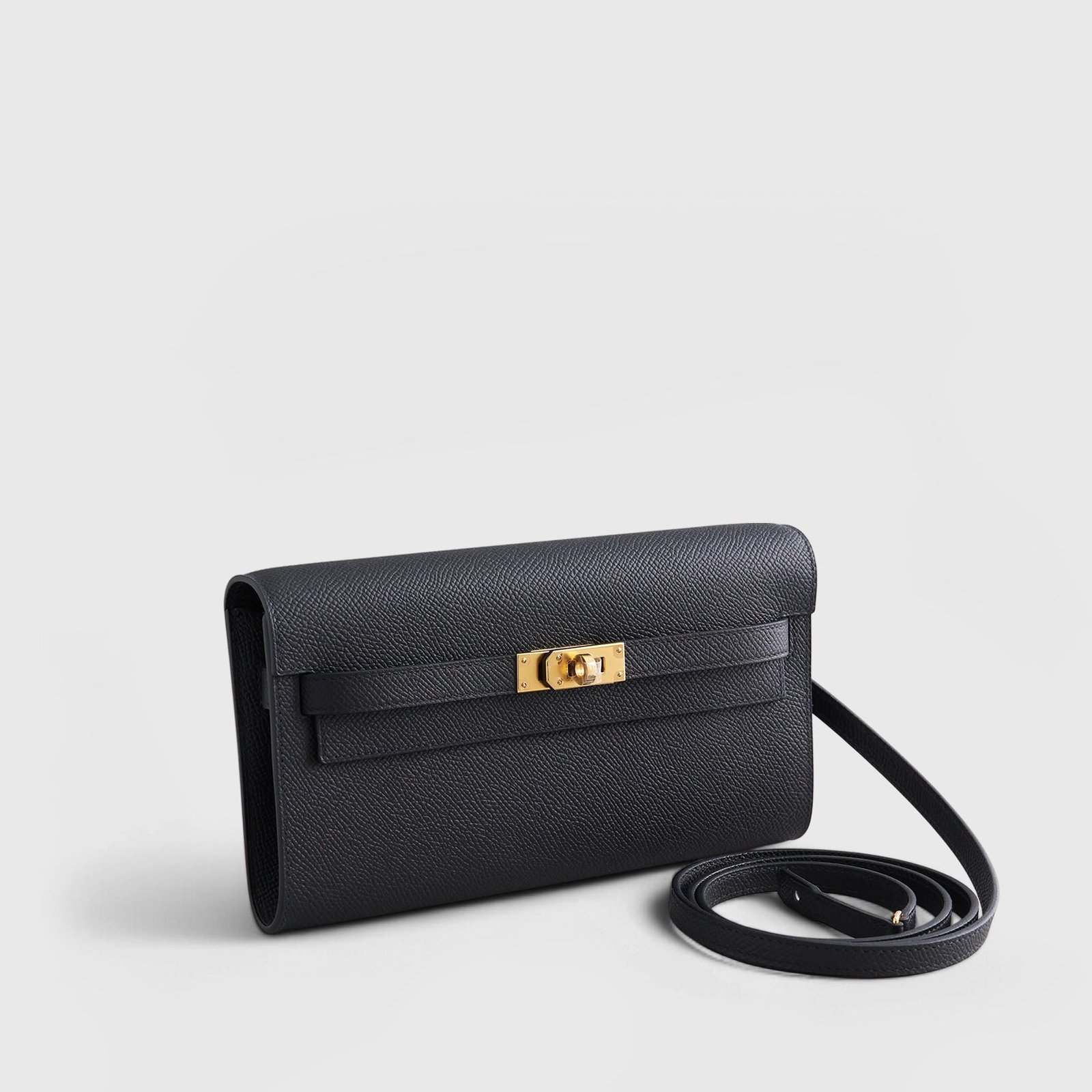 H**me5 Kelly To Go Epsom Black Gold Hardware